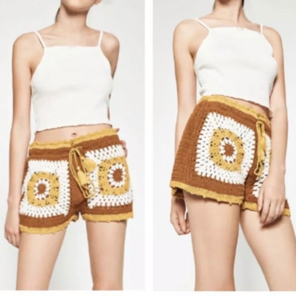 Zara Pants - SOLD ZARA TRAFALUC Festival Boho Coachella Shorts Sz S